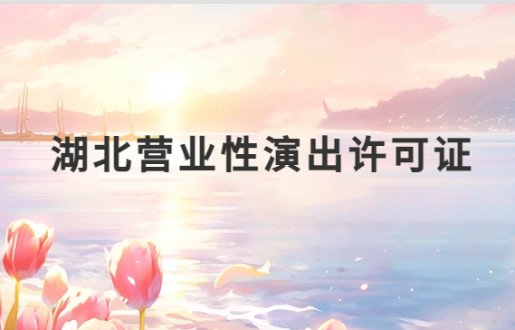 湖北營業性演出許可證怎么辦理,申請流程、條件及材料指南
