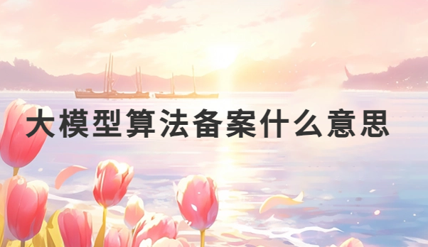 大模型算法備案什么意思?與互聯網算法備案有什么區別? 大模型算法備案什么意思?與互聯網算法備案有什么區別?